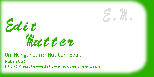 edit mutter business card